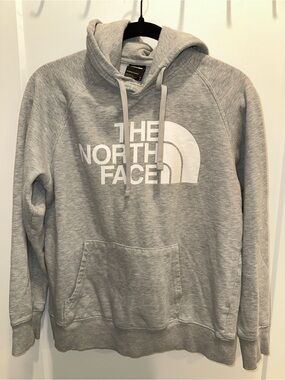 The North Face women’s Gray Logo Hoodie
